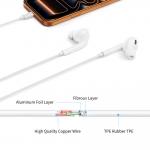 Casti audio Tech-Protect Ultraboost Core G3, In-ear, Control pe fir, USB-C, Lungime cablu 1.2m, Alb 7 - lerato.ro