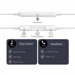 Casti audio Tech-Protect Ultraboost Core G3, In-ear, Control pe fir, Jack 3.5mm, Lungime cablu 1.2m, Alb 11 - lerato.ro