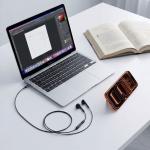 Casti audio Tech-Protect Ultraboost Core G4, In-ear, Control pe fir, Jack 3.5mm, Lungime cablu 1.2m, Negru 6 - lerato.ro