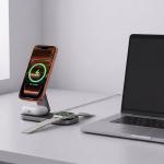 Statie de incarcare Wireless 3 in 1 Tech-Protect A52, 25W, Suport vertical cu MagSafe, Cablu USB-C 1m inclus, Negru 9 - lerato.ro