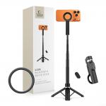 Selfie stick cu trepied Tech-Protect L11S, Compatibil MagSafe, Telecomanda Bluetooth, Baterie CR1632, Lungime maxima 94cm, Negru 3 - lerato.ro