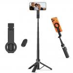 Selfie stick cu trepied Tech-Protect L11S, Compatibil MagSafe, Telecomanda Bluetooth, Baterie CR1632, Lungime maxima 94cm, Negru 6 - lerato.ro