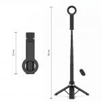 Selfie stick cu trepied Tech-Protect L11S, Compatibil MagSafe, Telecomanda Bluetooth, Baterie CR1632, Lungime maxima 94cm, Negru 8 - lerato.ro