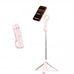 Selfie stick cu trepied Tech-Protect L11S, Compatibil MagSafe, Telecomanda Bluetooth, Baterie CR1632, Lungime maxima 94cm, Roz 5 - lerato.ro