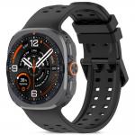 Curea din silicon Tech-Protect Silicone Air compatibila cu Samsung Galaxy Watch Ultra 1/2 47mm, Negru 2 - lerato.ro