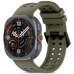 Curea din silicon Tech-Protect Silicone Air compatibila cu Samsung Galaxy Watch Ultra 1/2 47mm, Olive Green 2 - lerato.ro