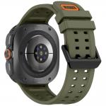 Curea din silicon Tech-Protect Silicone Air compatibila cu Samsung Galaxy Watch Ultra 1/2 47mm, Olive Green 4 - lerato.ro