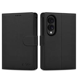 Husa flip cover Tech-Protect Wallet compatibila cu Samsung Galaxy Z Fold 8, Negru