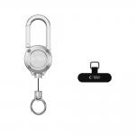 Snur pentru carcase Tech-Protect ATH02 UrbanLoop, Cablu retractabil din otel, Lungime 99cm, Silver 3 - lerato.ro