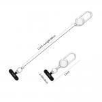Snur pentru carcase Tech-Protect ATH02 UrbanLoop, Cablu retractabil din otel, Lungime 99cm, Silver 5 - lerato.ro