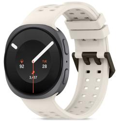 Curea din silicon Tech-Protect Silicone Air compatibila cu Samsung Galaxy Watch 9 / 8 (40/44/46mm), Starlight