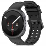 Curea din silicon Tech-Protect Silicone Air compatibila cu Samsung Galaxy Watch 9 / 8 (40/44/46mm), Negru 2 - lerato.ro