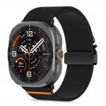 Curea din nylon Tech-Protect Nylon Clasp compatibila cu Samsung Galaxy Watch Ultra 1/2 47mm, Negru 2 - lerato.ro