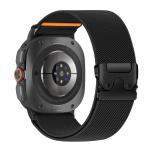 Curea din nylon Tech-Protect Nylon Clasp compatibila cu Samsung Galaxy Watch Ultra 1/2 47mm, Negru 4 - lerato.ro