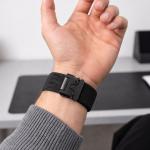 Curea din nylon Tech-Protect Nylon Clasp compatibila cu Samsung Galaxy Watch Ultra 1/2 47mm, Negru 6 - lerato.ro