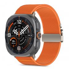 Curea din nylon Tech-Protect Nylon Clasp compatibila cu Samsung Galaxy Watch Ultra 1/2 47mm, Portocaliu