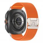 Curea din nylon Tech-Protect Nylon Clasp compatibila cu Samsung Galaxy Watch Ultra 1/2 47mm, Portocaliu 4 - lerato.ro
