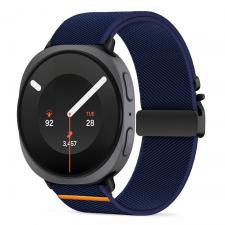 Curea din nylon Tech-Protect Nylon Clasp compatibila cu Samsung Galaxy Watch 9 / 8 (40/44/46mm), Navy Blue