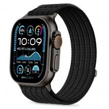 Curea Tech-Protect Nylon Sport compatibila cu Apple Watch 44/45/46/49mm, Negru