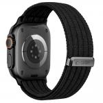 Curea Tech-Protect Nylon Sport compatibila cu Apple Watch 44/45/46/49mm, Negru 3 - lerato.ro
