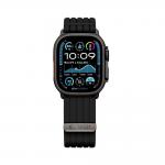 Curea Tech-Protect Nylon Sport compatibila cu Apple Watch 44/45/46/49mm, Negru 4 - lerato.ro