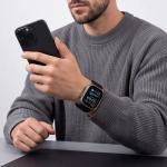 Curea Tech-Protect Nylon Sport compatibila cu Apple Watch 44/45/46/49mm, Negru 5 - lerato.ro