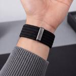 Curea Tech-Protect Nylon Sport compatibila cu Apple Watch 44/45/46/49mm, Negru 7 - lerato.ro