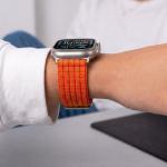 Curea Tech-Protect Nylon Sport compatibila cu Apple Watch 44/45/46/49 mm, Portocaliu 8 - lerato.ro