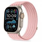 Curea Tech-Protect Nylon Sport compatibila cu Apple Watch 44/45/46/49 mm, Roz 2 - lerato.ro