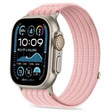 Curea Tech-Protect Nylon Sport compatibila cu Apple Watch 44/45/46/49 mm, Roz