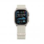 Curea Tech-Protect Nylon Sport compatibila cu Apple Watch 44/45/46/49 mm, Starlight 4 - lerato.ro