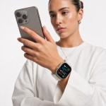 Curea Tech-Protect Nylon Sport compatibila cu Apple Watch 44/45/46/49 mm, Starlight 5 - lerato.ro