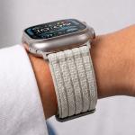 Curea Tech-Protect Nylon Sport compatibila cu Apple Watch 44/45/46/49 mm, Starlight 9 - lerato.ro