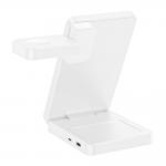 Statie de incarcare 3 in 1 TECH-PROTECT A56, Compatibila MagSafe, Wireless Charge, 25W, Cablu USB-C 1m inclus, Alb 5 - lerato.ro
