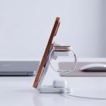 Statie de incarcare 3 in 1 TECH-PROTECT A56, Compatibila MagSafe, Wireless Charge, 25W, Cablu USB-C 1m inclus, Alb 9 - lerato.ro