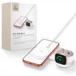 Incarcator wireless pliabil 2 in 1 Tech-Protect A55, 25W, MagSafe, Alb 5 - lerato.ro