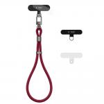 Snur pentru carcase Tech-Protect C11S Rope Wrist Strap, Lungime 21.5cm, Burgundy 2 - lerato.ro