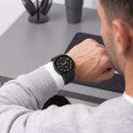 Set 2 carcase cu protectie ecran din sticla securizata Tech-Protect Defense compatibile cu Samsung Galaxy Watch 9 / 8 44mm, Negru / Transparent 12 - lerato.ro