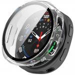 Set 2 carcase cu protectie ecran din sticla securizata Tech-Protect Defense compatibile cu Samsung Galaxy Watch 9 / 8 44mm, Negru / Transparent 8 - lerato.ro