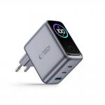 Incarcator retea Tech-Protect PowerVision NC100W-GaN, 100W, 2x USB-C, 1x USB-A, Fast Charging, Display LED, Dark Gray 2 - lerato.ro