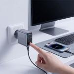 Incarcator retea Tech-Protect PowerVision NC100W-GaN, 100W, 2x USB-C, 1x USB-A, Fast Charging, Display LED, Dark Gray 5 - lerato.ro