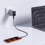 Incarcator retea Tech-Protect PowerVision NC45W-GaN, 45W, 1x USB-C, Fast Charging, Display LED, Dark Gray 4 - lerato.ro