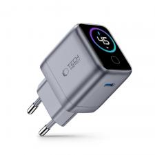Incarcator retea Tech-Protect PowerVision NC45W-GaN, 45W, 1x USB-C, Fast Charging, Display LED, Dark Gray