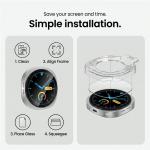 Set 2 folii sticla securizata Tech-Protect Easy Set compatibile cu Samsung Galaxy Watch 9 44mm, Transparent 11 - lerato.ro