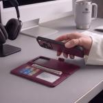Husa Tech-Protect Wallet cu MagSafe compatibila cu iPhone 17 Pro Max / 18 Pro Max, Bordo 5 - lerato.ro