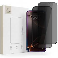 Set 2 folii sticla securizata Tech-Protect Glass SPY Plus Privacy compatibile cu iPhone 18 Pro Max, Negru