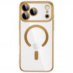 Husa Tech-Protect MagFlex cu MagSafe compatibila cu iPhone 18 Pro Max / 17 Pro Max, Gold / Clear 2 - lerato.ro