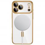 Husa Tech-Protect MagFlex cu MagSafe compatibila cu iPhone 18 Pro Max / 17 Pro Max, Gold / Clear 5 - lerato.ro
