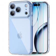 Kit protectie 2in1 Tech-Protect FlexAir + 2 folii ptoectie Glass Fit Plus compatibile cu iPhone 18 Pro Max / 17 Pro Max, Transparent