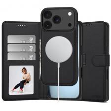 Husa Tech-Protect Wallet cu MagSafe compatibila cu iPhone 18 Pro / 17 Pro, Negru